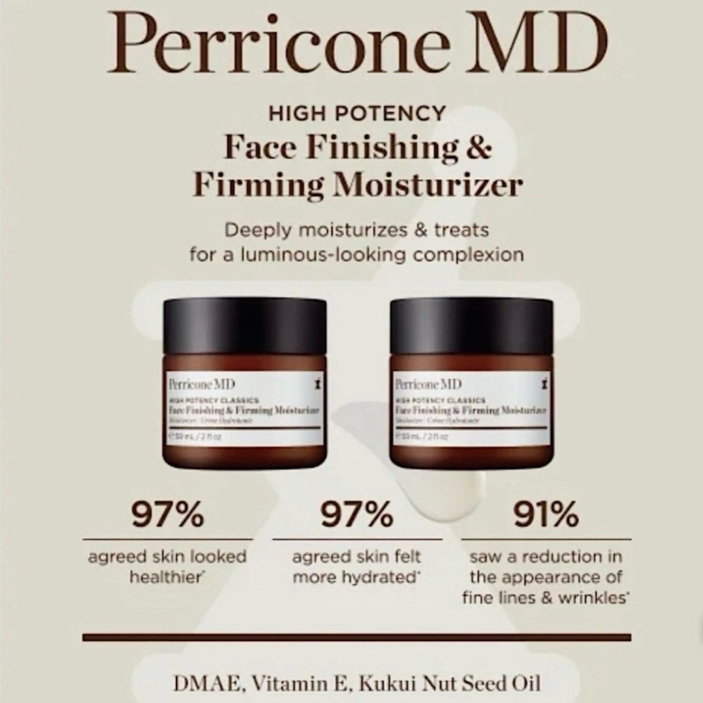 🆕 Perricone MD Face Finishing & Firming Moisturizer, 2.0 fl oz x 2 = 4 fl oz.
